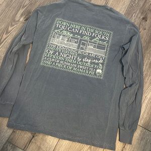 Comfort colors southern fried cotton long sleeve T-shirt worn twice
